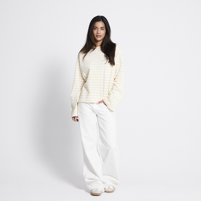 Striped longsleeve-tee "Ammie" Yellow